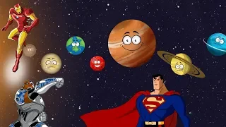 Planets of Solar System | Planets Song for Kids with SuperHeroes