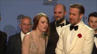 Brad Pitt is greeted with applause while Ryan Gosling and Sofia Vergara(new)