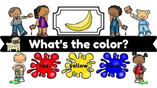 What's The Color? Practice Identifying Colors, Kids Painting, Color Words Vocabulary, Virtual School