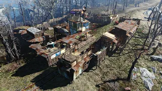 Fortified Oberland Station Supply Checkpoint. FALLOUT 4 SETTLEMENT BUILD Tour.