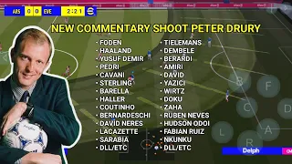 new commentary shoot peter drury, efootball 2022 ppsspp