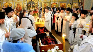 Прощание с духовником о. Власием Свято Пафнутьево Боровского монастыря.