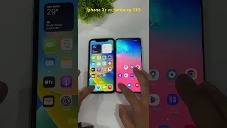 Iphone Xr vs Samsung S10 /Speed Test /Comparison /#shorts