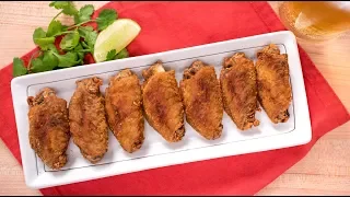 Fish Sauce Wings (3-Ingredient Recipe!) | Thai Recipes ปีกไก่ทอดนำ้ปลา