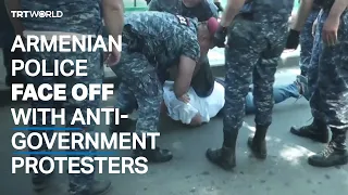 Armenian police clash with anti-government protesters in Yerevan