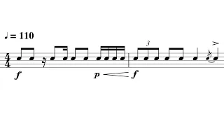 A quick snare solo to practise sight reading 🥁