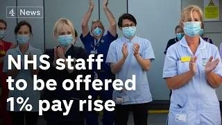 Unions predict backlash over UK government plans to offer 1% pay rise to most NHS staff