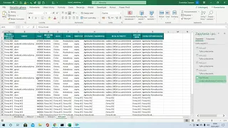 Power query, VBA w Excelu. Dane z kilku arkuszy są łączone i zapisywane w jednym wynikowym arkuszu.