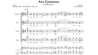 The Choir of Royal Holloway, Rupert Gough - Gjeilo: Ave Generosa (Lyric Video)