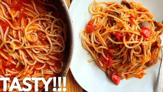 Easy And Tasty Tin Fish  Spaghetti | Pilchards Pasta Recipe