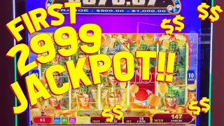 CALM DOWN IT'S A HANDPAY!! with VegasLowRoller on African Diamond Slot Machine!!