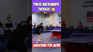 Benedek Olah WICKED backhands 💥 #shorts #tabletennis