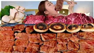 ASMR 3kg of Korean Beef is not enough for me🥲 Rib Eye, Bottom Sirloin, Chuck Flap Tail 🥩Mukbang