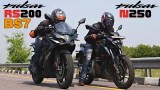 2023 Bajaj Pulsar RS200 BS7 vs Pulsar N250 Drag Race