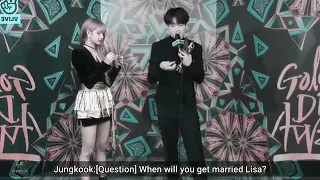 jungkook and Lisa interview  #kooklisa #bts