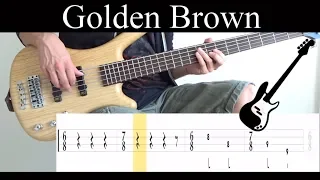 Golden Brown (The Stranglers) - (BASS ONLY) Bass Cover (With Tabs)