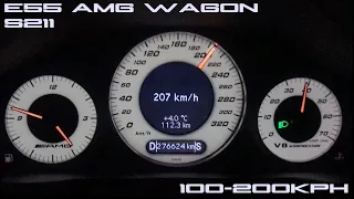 E55 AMG 100-200km/h | 60-130mph in 3rd Gear