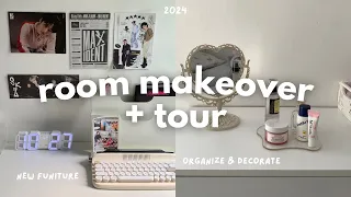 2024 ROOM MAKEOVER & TOUR 🎱: new funiture, organize, decorate + more!