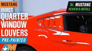 2015-2019 Mustang Hurst Quarter Window Louvers - Pre-Painted Review & Install