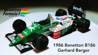 Benetton B186 F1 1986 G.Berger escala 1/43