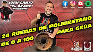 HICIMOS 24 RUEDAS DE POLIURETANO PARA UNA GRÚA ESPECIAL!