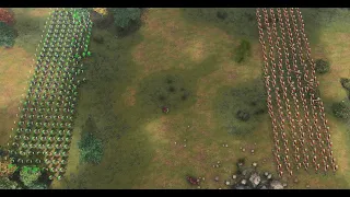 Age of Empires IV: Japanese Ozutsu  vs English's Handcannoneer