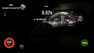 Lamborghini Huracan STO  100-200 km/h