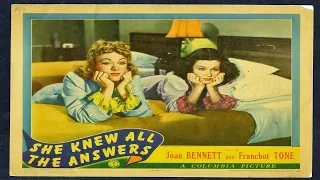 She Knew All the Answers (1941) Full Movie | Joan Bennett, Franchot Tone, John Hubbard