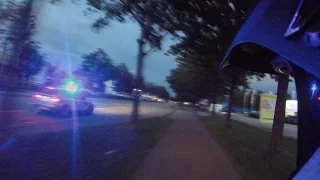 SICK POLICE CHASE THROUGH CITY!!! Husqvarna sm 125