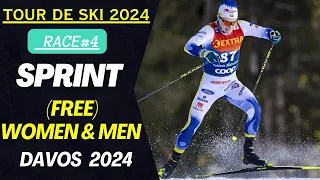 Tour De Ski 2024 Race #4 SPRINT(free) Men & Women Davos 2024/01/03