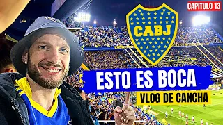 COMO SE VIVE UN PARTIDO EN LA CANCHA DE BOCA JUNIORS - VLOG DE CANCHA 13