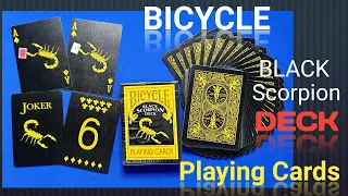 Bicycle Black Scorpion Deck | #blackscorpion | deck review | dr.gugampoo, Kuwait.