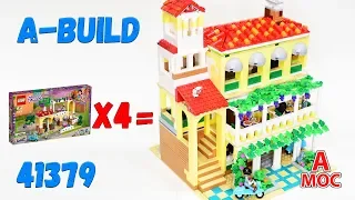 Italian Trattoria Modular building 4 pcs LEGO 41379 alternative build review (A MOC)