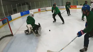 2 BELOW THE NET GOALS | GoPro Hockey