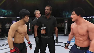 Bruce Lee vs. Rocky Balboa (EA Sports UFC 3) - CPU vs. CPU - Crazy UFC 👊🤪