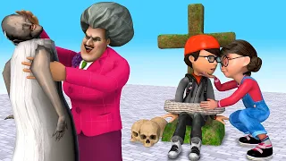 Scary Teacher 3D - Tani and Miss T Rescue Nick from Granny - Scary Teacher 3D Animation