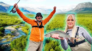 FLY FISHING For Giant Grayling in the Swedish Mountains