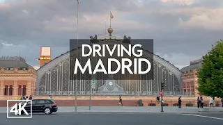 [4K] Madrid Sunset Drive | Atocha to Vallecas | POV 4K HDR 60fps