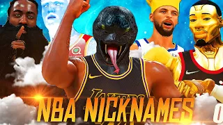 THE BEST NBA NICKNAMES THREE POINT CONTEST!! MAMBA, CHEF CURRY, THE BEARD, ICE TRAY & MORE!!