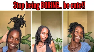 6 WAYS TO STYLE YOUR TWO STRAND TWISTS ON LOCS | EASY AND QUICK FOR EVERYDAY WEAR