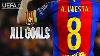 All #UCL Goals: ANDRÉS INIESTA