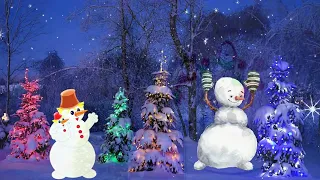 С Новым годом 2024 Новогодние  снеговики поздравляют Happy New Year 2024 New Year's Snowmen