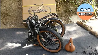 Assemblage vélo électrique pliant OneSport OT16 nouvelle version