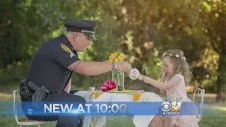 Rowlett Officer Sips Tea With Child He Saved From Choking