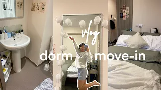 newcastle uni move-in vlog 📦: park view student village, dorm tour, ikea, freshers, room makeover