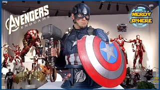 Captain America Avengers Endgame Life Size Bust #QueenStudios #CaptainAmerica #Avengers #Marvel