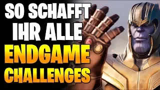 Fortnite: ALLE ENDGAME Challenges Season 8 - Infinity Steine, Chitauri Schaden, Gewinne Matches