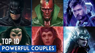 Top 10 Most Powerful Superhero Couples | Best Pairs From Marvel And DC