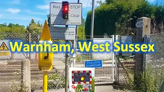 Very Rare Halogen Red/Green Lights at Warnham (Footpath) Level Crossing, West Sussex