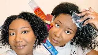 MOUSSE ONLY WASH N GO ON NATURAL TYPE 4 HAIR | SAY GOODBYE TO GEL FLAKES